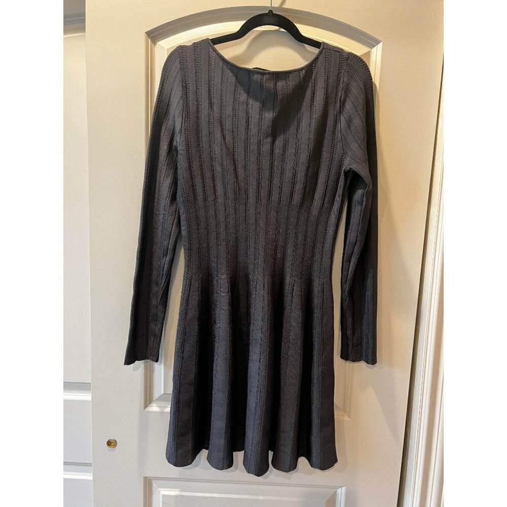 Elizabeth & James Gray Granite Flare Dress $395 - Picture 8 of 10